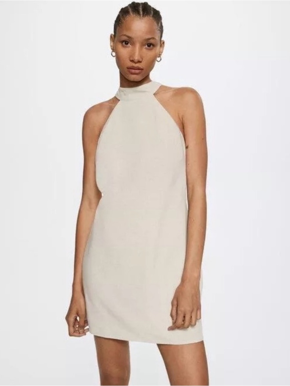 NWT Mango MNG A-line Halter Dress Size Small